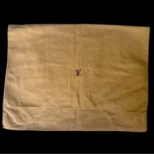 Louis Vuitton Vintage Envelope Dustbag: 100% Cotton, Made in Italy (≈17”x14”)